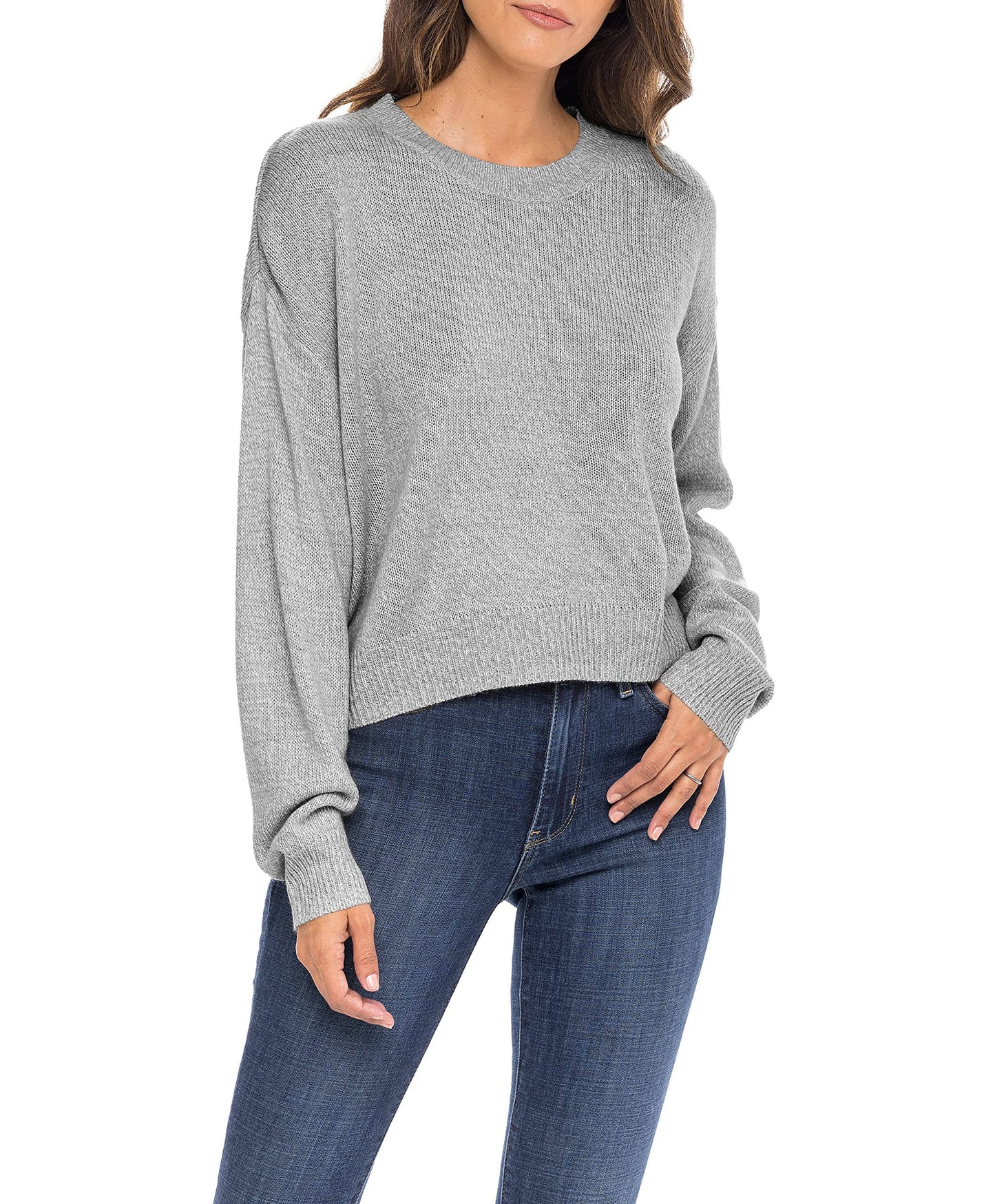 I-Wear Brands - Women's Midweight Knit Crewneck Pull Over Sweater