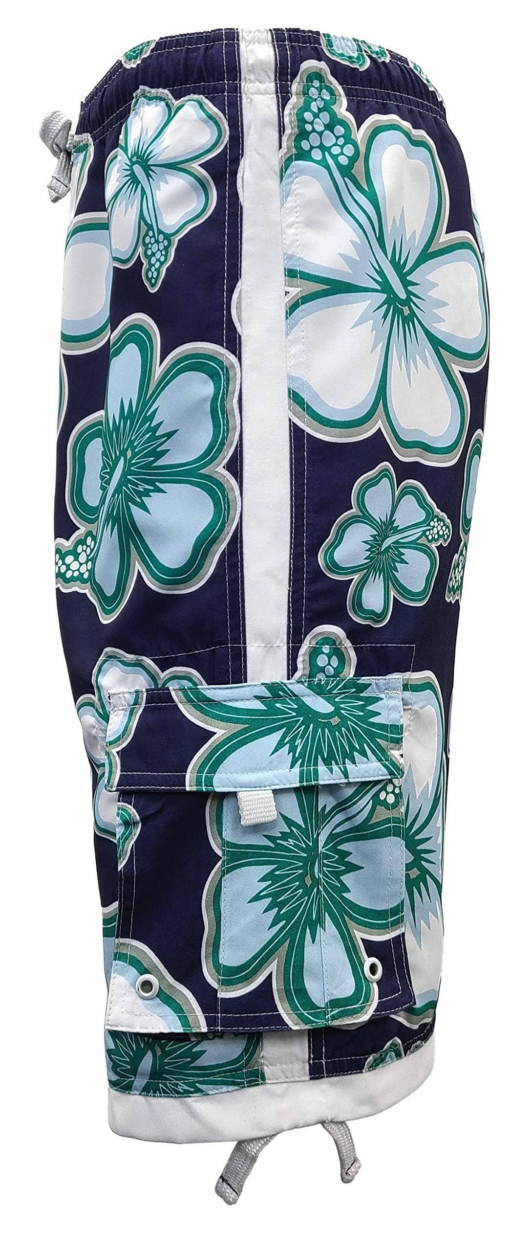 I-Wear Brands - Boy's Swim Surf Trunks With Pockets: X-Large