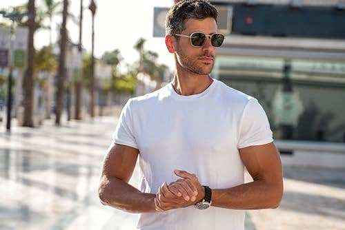 I-Wear Brands - 6 Pack Men's White Classic Crew Neck Short Sleeve Undershirt