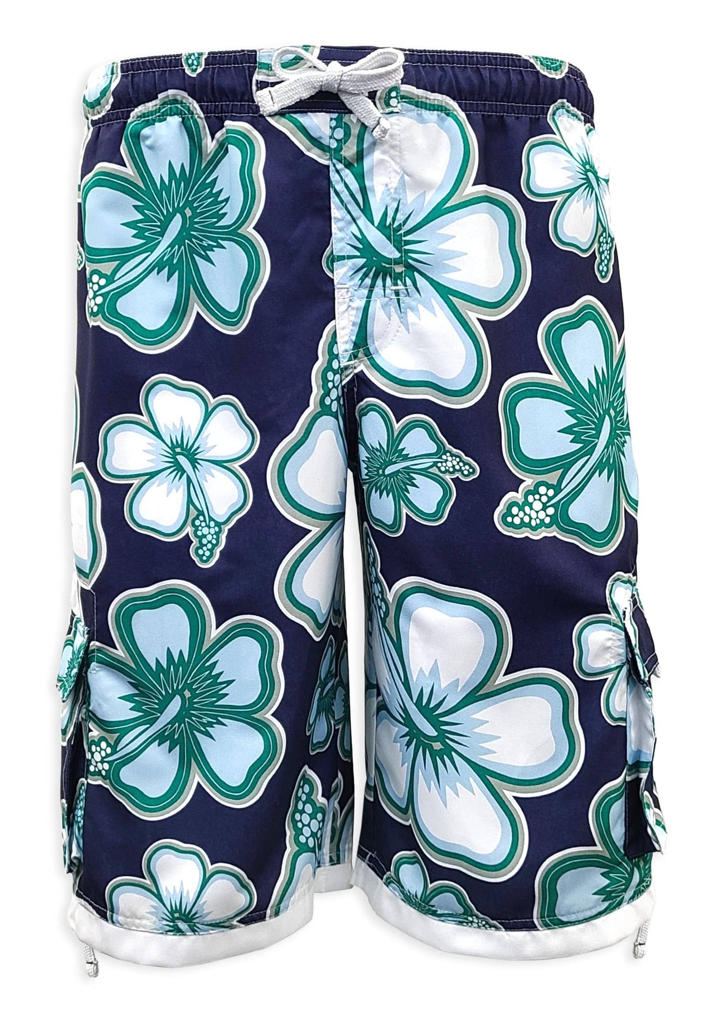 I-Wear Brands - Boy's Swim Surf Trunks With Pockets: X-Large