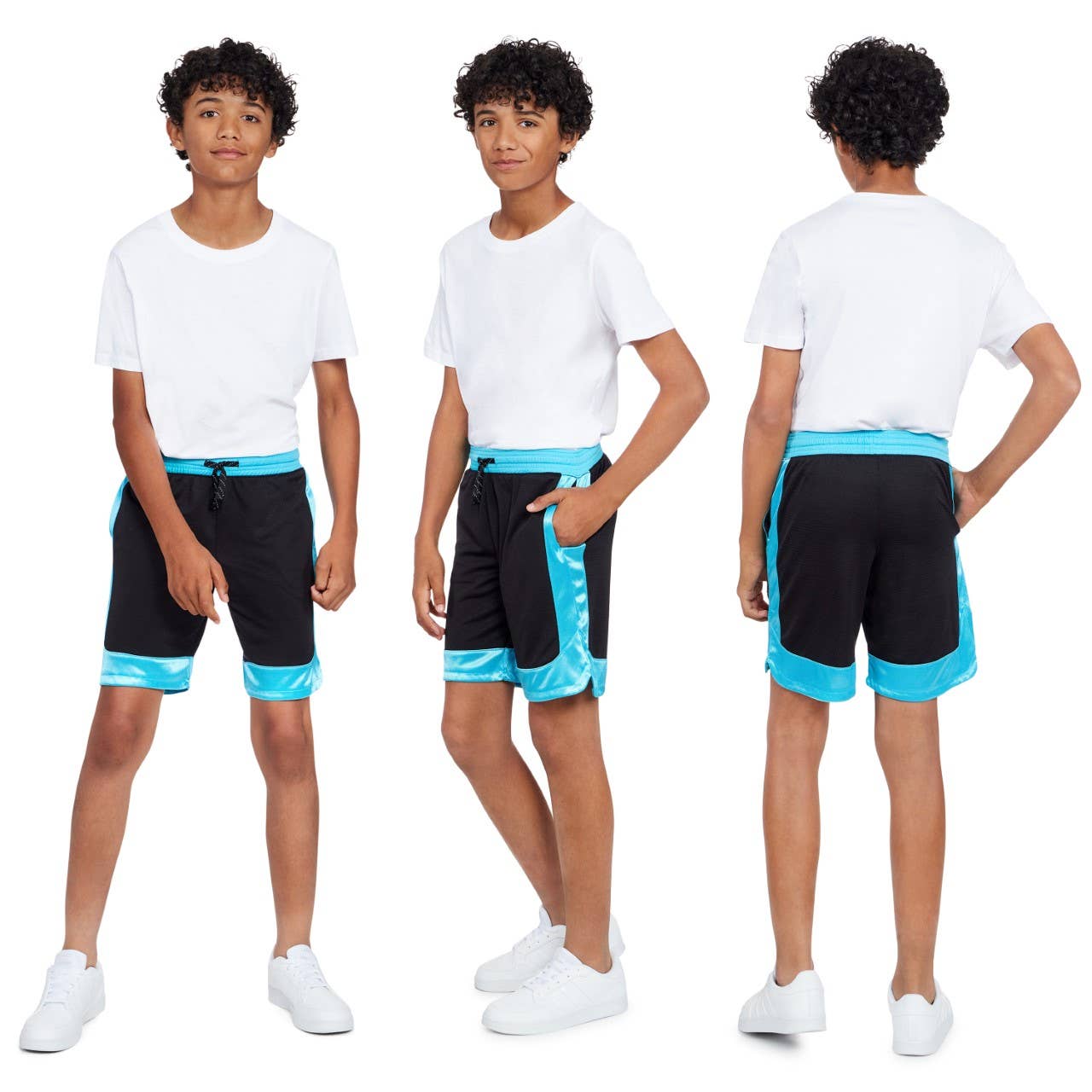 I-Wear Brands - 5 Pack Boy's Dry Fit Athletic Performance Shorts