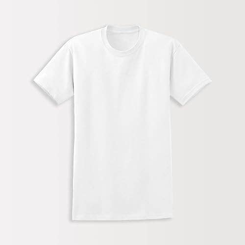 I-Wear Brands - 6 Pack Men's White Classic Crew Neck Short Sleeve Undershirt