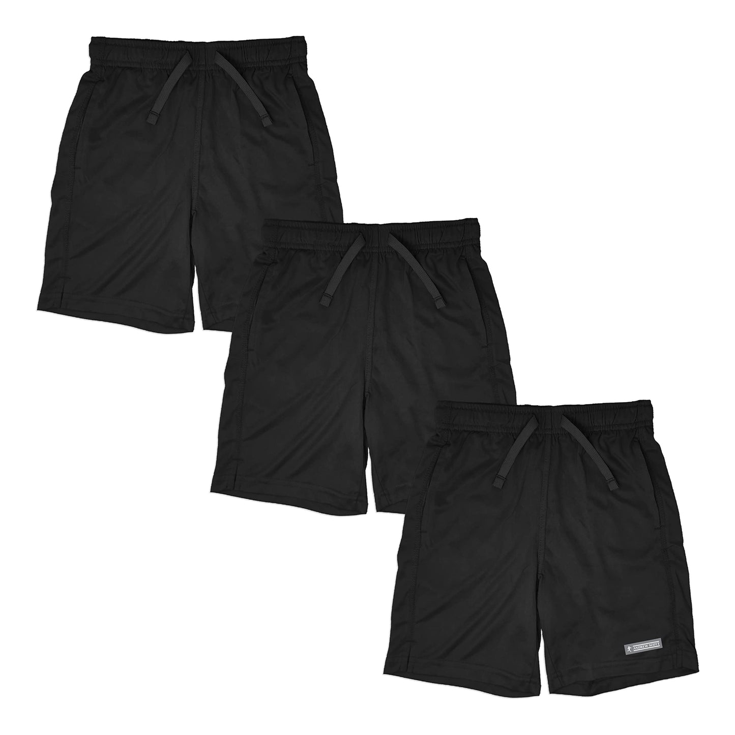 I-Wear Brands - 5 Pack Boy's Dry Fit Athletic Performance Shorts